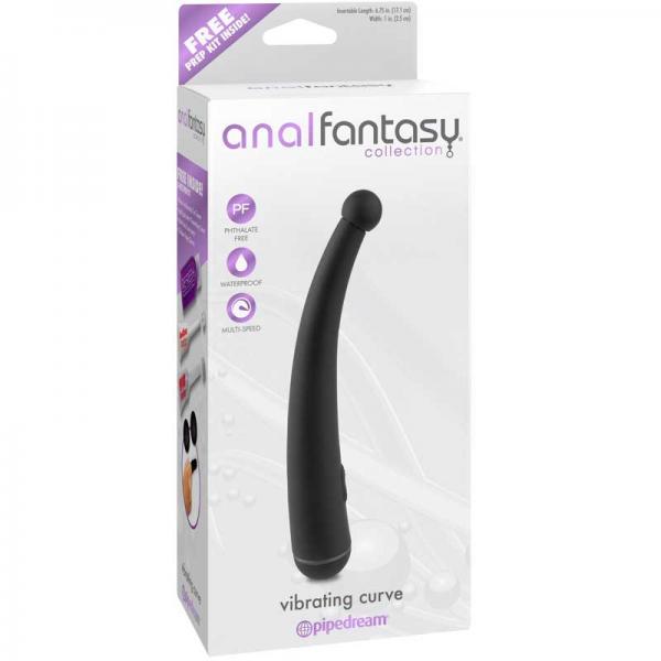 Anal Fantasy Vibrating Curve Probe Black