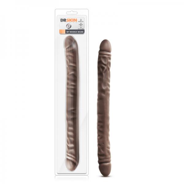 Dr Skin 18 inches Double Dildo Brown