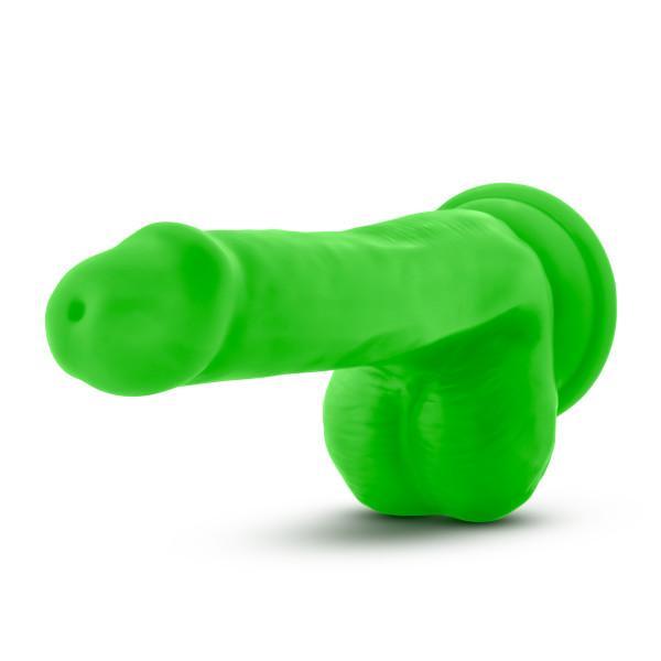 Neo Elite 6 inches Silicone Dual Density Cock, Balls Green